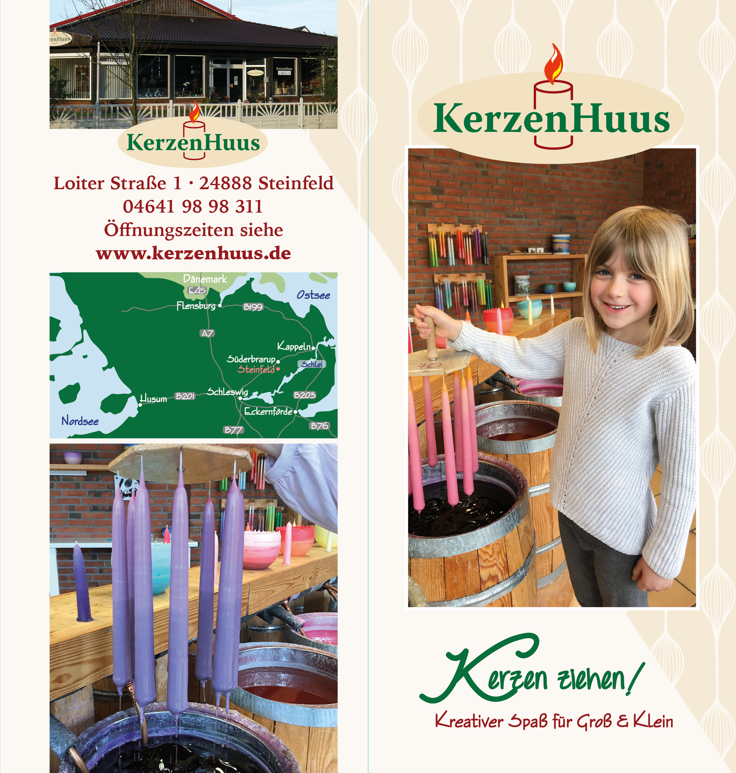 KerzenHuus Kerzenziehen Kerzen Familie